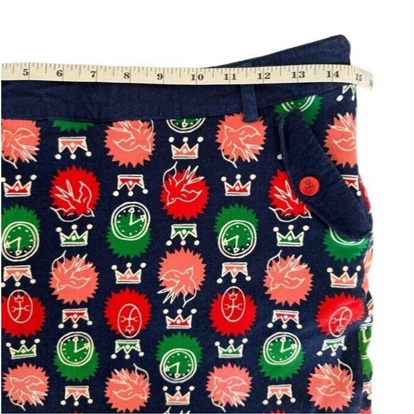 JC de Castelbajac Athletic Skort Colorful Soft Stretchy Loud Artsy Avant Garde S - Picture 10 of 15